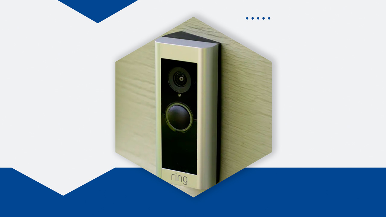 Ring Video Doorbell Pro 2 installed on a front door.