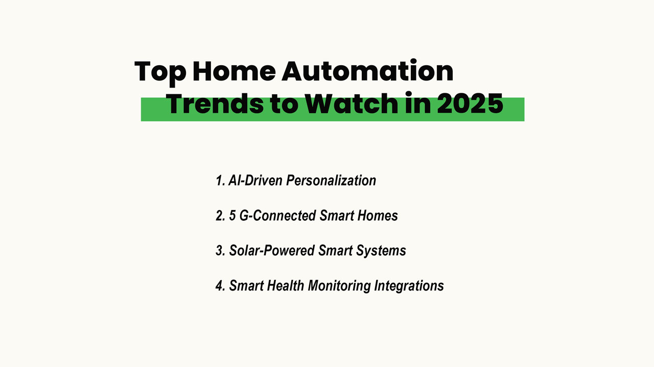 Top Home Automation Trends to Watch in 2025