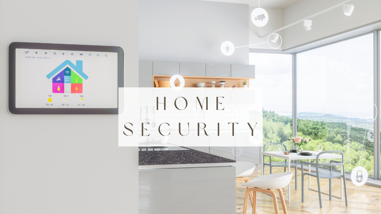 Modern DIY home security setup with smart cameras and locks