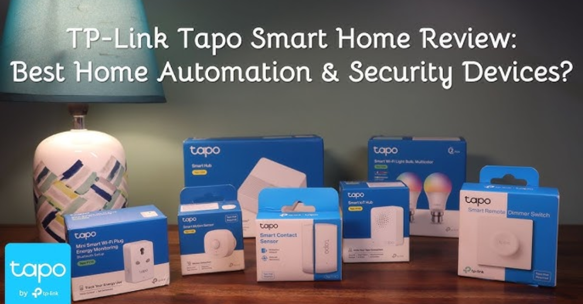 Smart home setup featuring TP-Link Tapo smart plug and light switch TP-Link Tapo Smart Devices