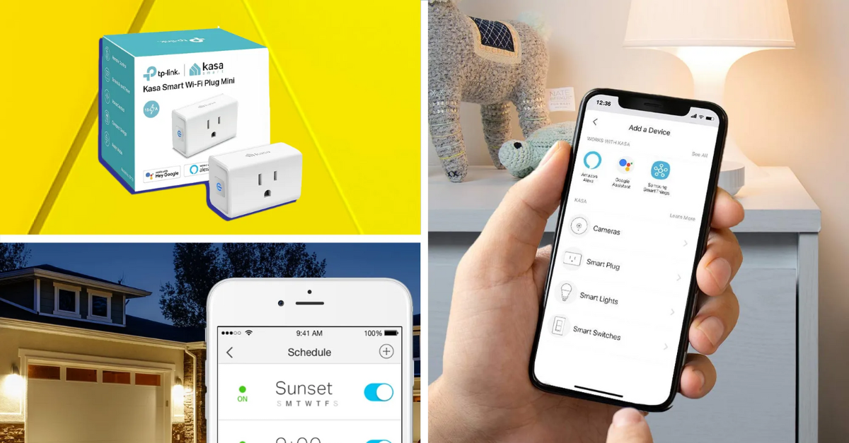 Modern home with Kasa smart plugs and light switches installed. Kasa Smart Devices