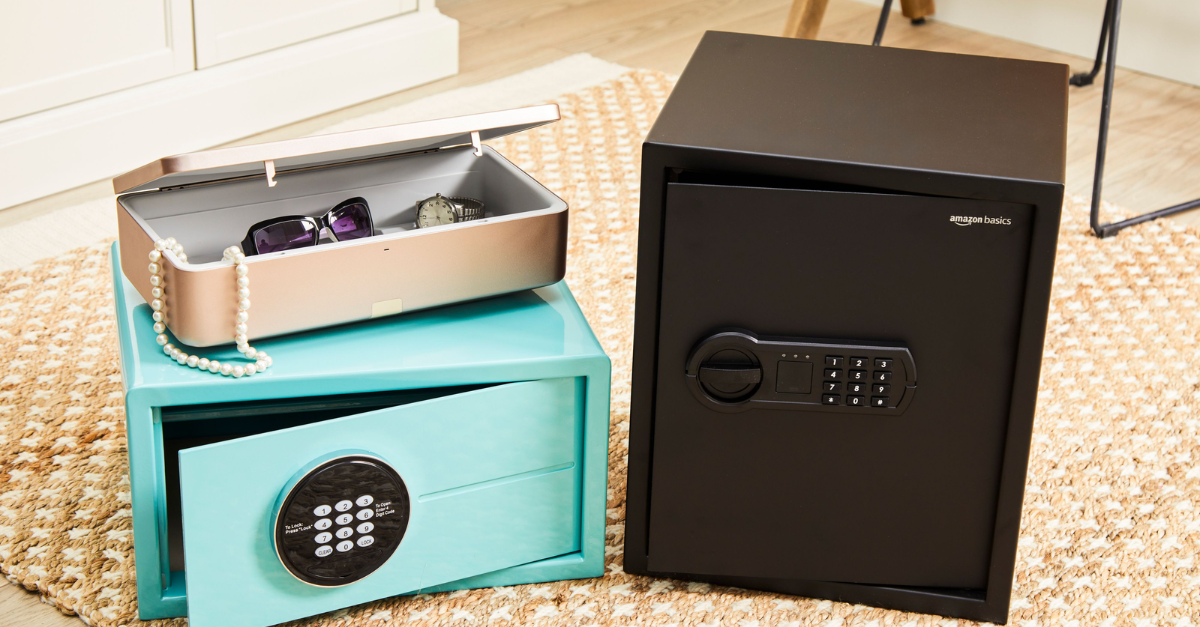 Steel best security safe in home office.