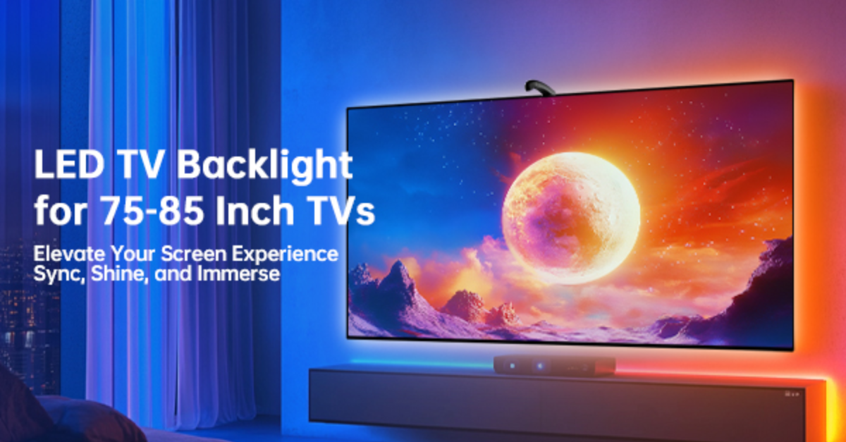 FFJ TV LED Backlight glowing behind TV