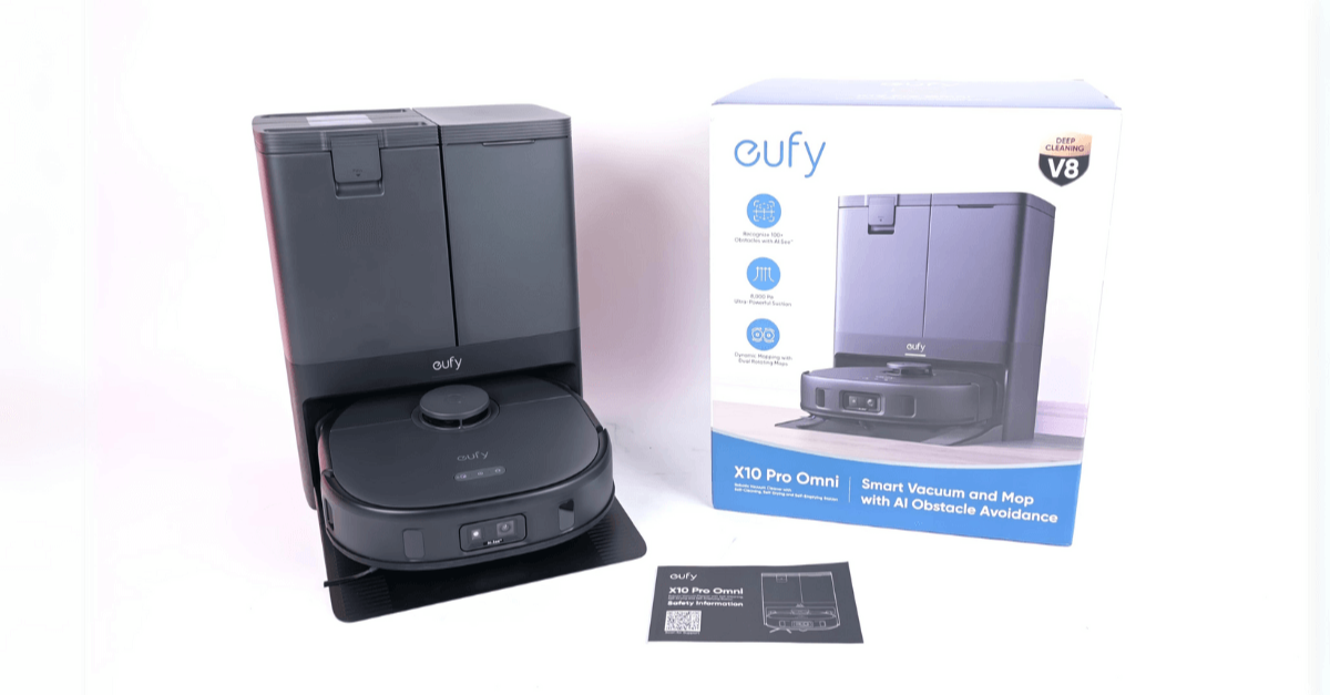 eufy X10 Pro Omni cleaning hardwood floors