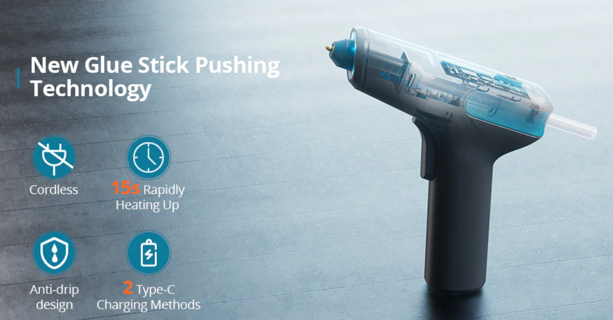 Tilswall Cordless Hot Glue Gun – Fast, Cordless Crafting Tool