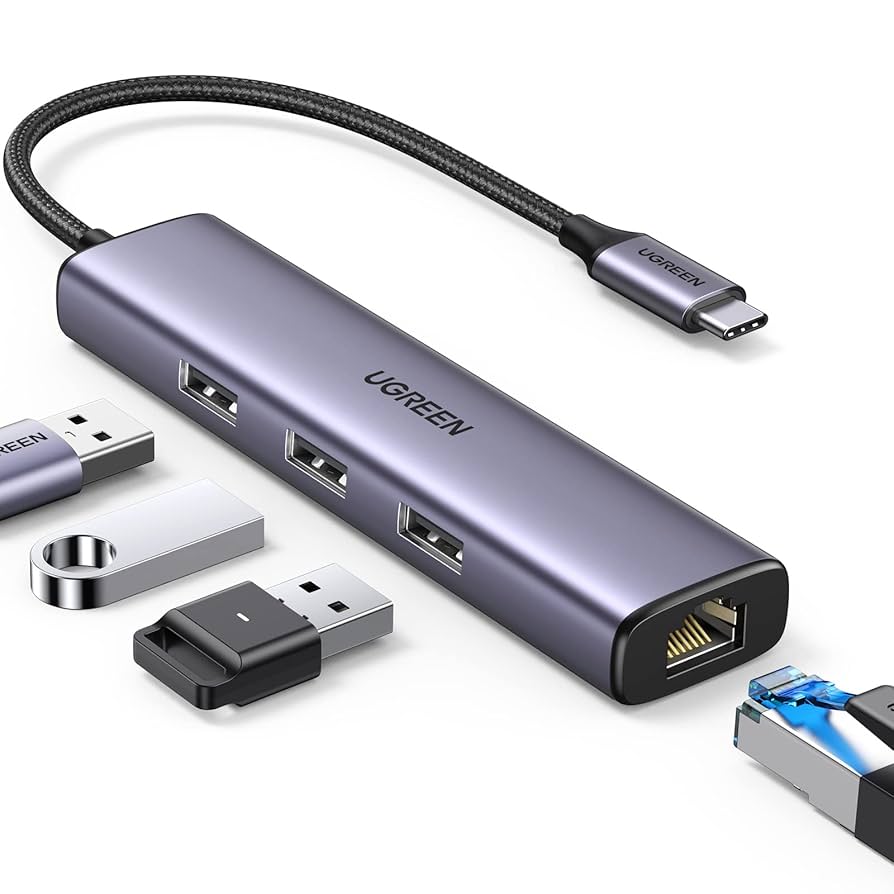 UGREEN USB-C to Ethernet Adapter 1Gbps, Plug and Play