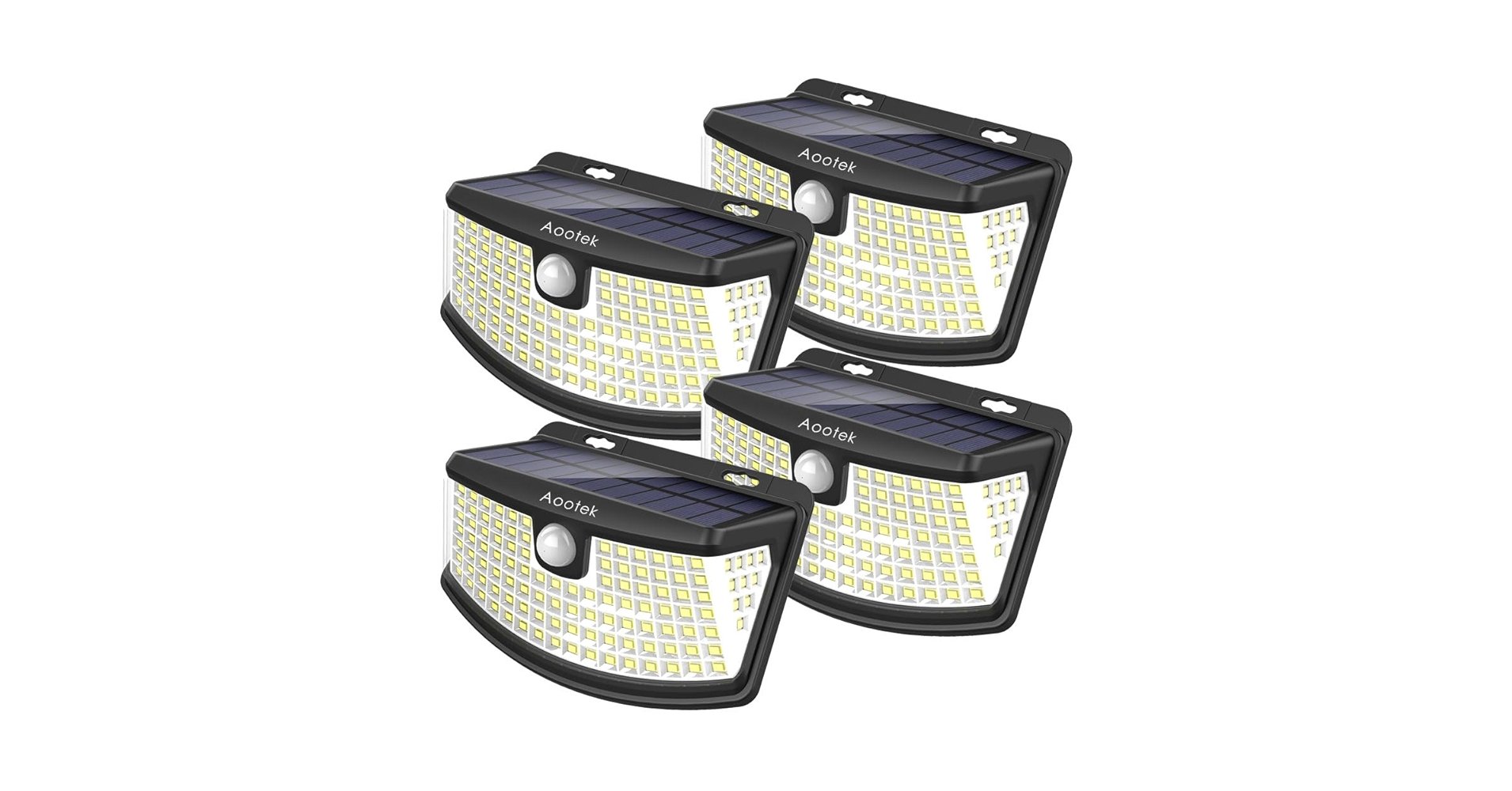 Aootek New Solar Motion Sensor Lights 120 LEDs
