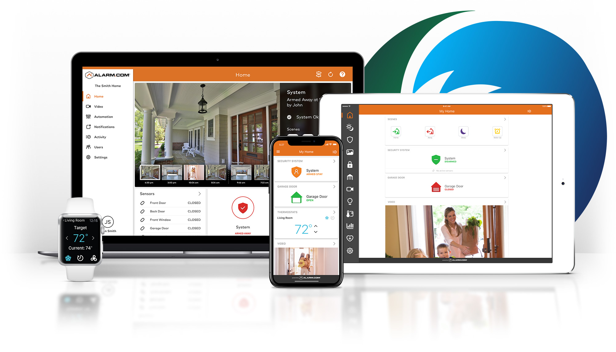 Smart home security installation at a Denver residence