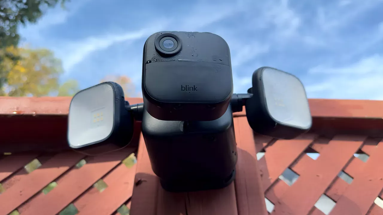 Blink Outdoor 4 Floodlight Camera with HD Video, Motion Detection, Two-Way Audio, and Motion-Activated Floodlights