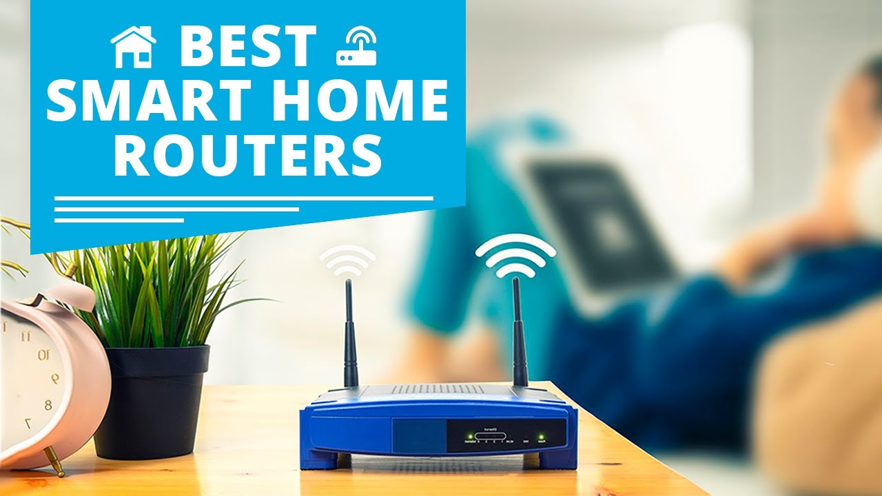 Modern smart home router setup with multiple devices connected