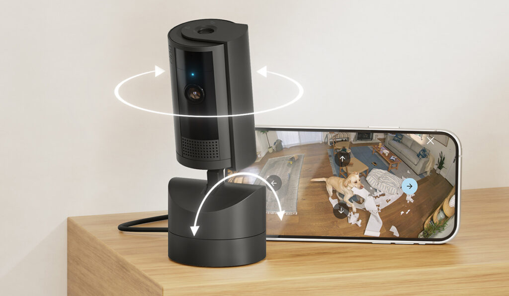 Ring Pan-Tilt Indoor Cam with 360° rotation and Alexa integration