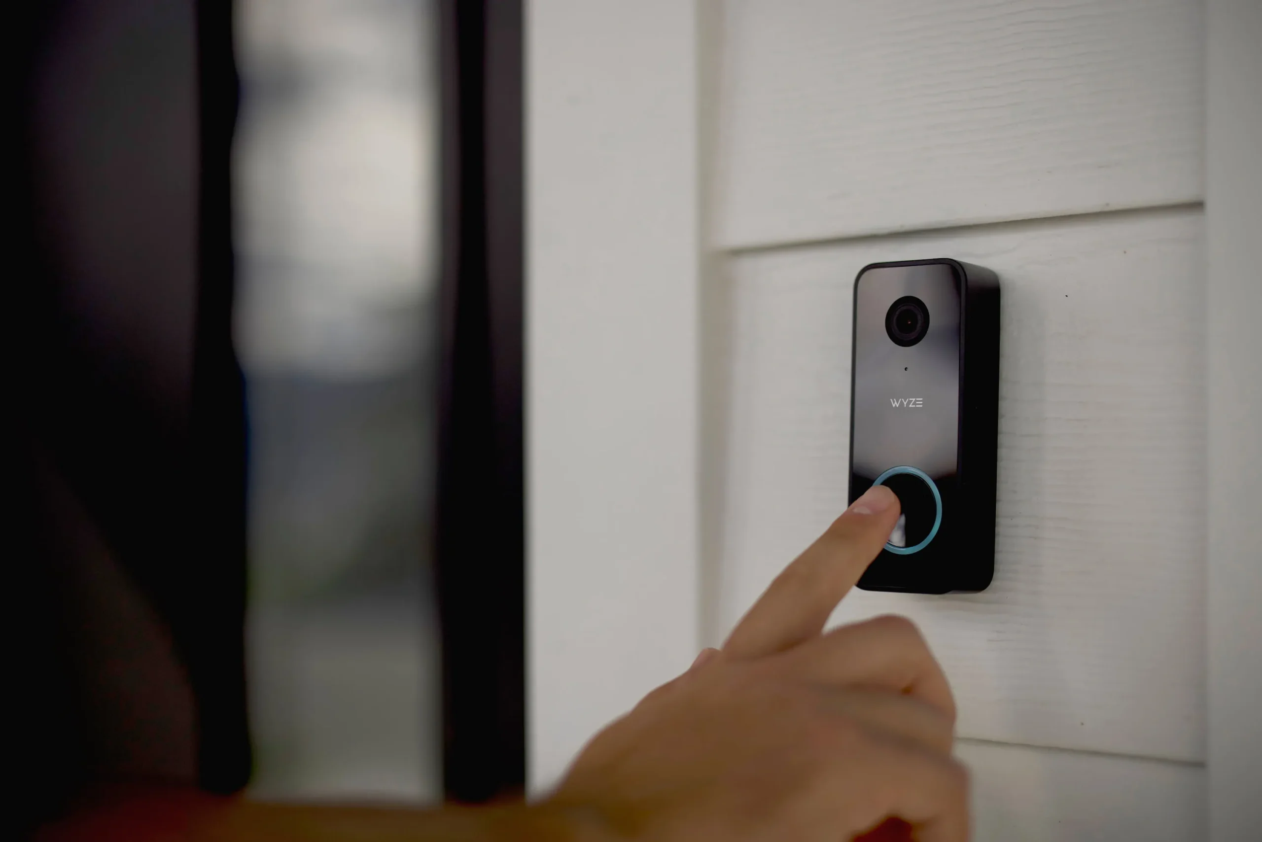 WYZE Doorbell Camera v2 2K HD Security Video Doorbell installed at home