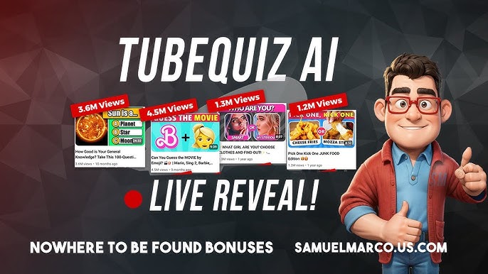 TubeQuiz AI YouTube Quiz Video Creator